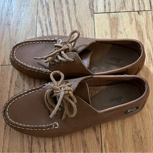 Bass leather boat shoes loafers moccasins - 8M